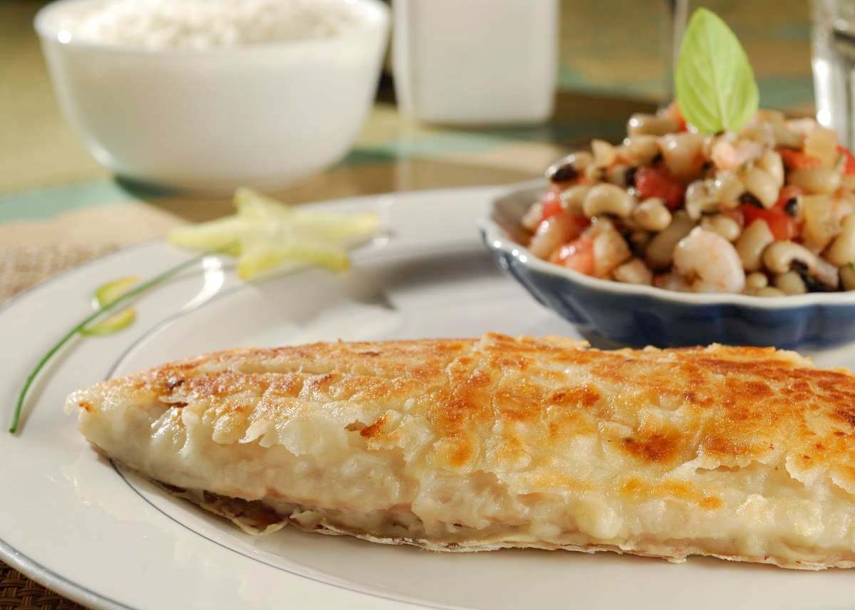 Peixe Grelhado com legumes